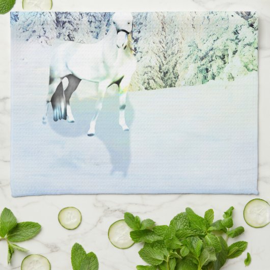 Linge De Cuisine Cheval Blanc Snowy (Plié)