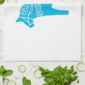 Linge De Cuisine Cheval bleu de Dala (Plié)