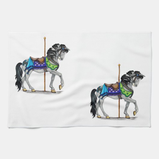 Linge De Cuisine Cheval de carrousel (Horizontal)