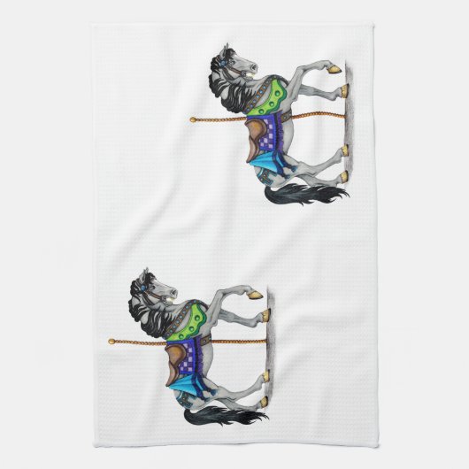 Linge De Cuisine Cheval de carrousel (Vertical)