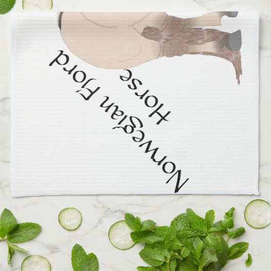 Linge De Cuisine Cheval de fjord (Plié)