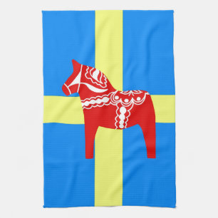 Linge De Cuisine Cheval de la Suède Dala