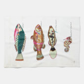 Linge De Cuisine Cheval de mer et poissons (Horizontal)
