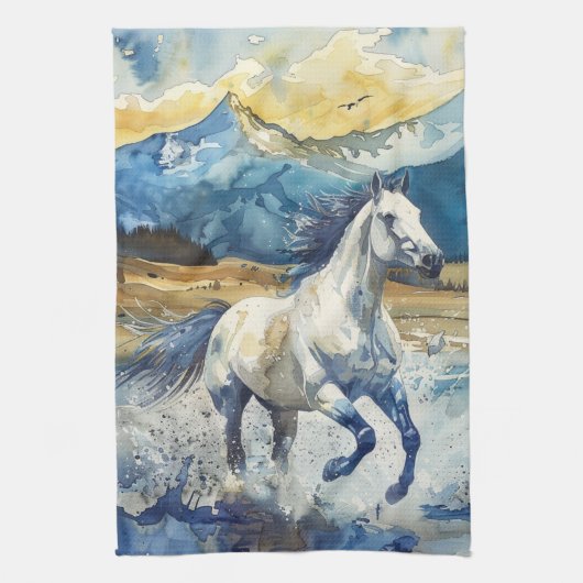 Linge De Cuisine Cheval de montagne (Vertical)