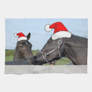 Linge De Cuisine Cheval de Noël et Pony