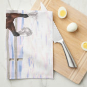 Linge De Cuisine Cheval de Tinker Tinker Gypsy Vanner Brown Pinto (Quart Plié)