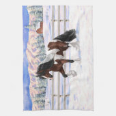 Linge De Cuisine Cheval de Tinker Tinker Gypsy Vanner Brown Pinto (Vertical)