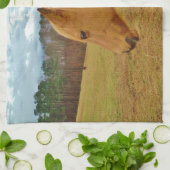 Linge De Cuisine Cheval Jaune, Lapin De Printemps (Plié)