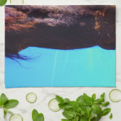 Linge De Cuisine Cheval pourpre avec Bouche verte (Plié)