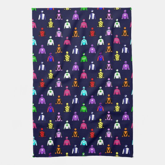 Linge De Cuisine Cheval Racing Jockey Soies (Vertical)