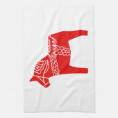 Linge De Cuisine Cheval rouge de Dala (Vertical)
