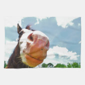 Linge De Cuisine Cheval souriant (Horizontal)