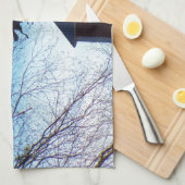 Linge De Cuisine Cheval Vane Météo Ciel Bleu (Quart Plié)