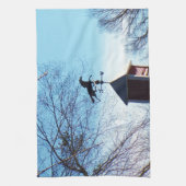 Linge De Cuisine Cheval Vane Météo Ciel Bleu (Vertical)