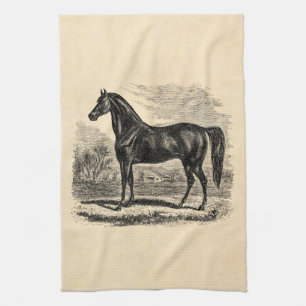 Linge De Cuisine Cheval vintage de 1800s - modèle de cavalier de