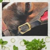 LINGE DE CUISINE CHEVAUX (Plié)