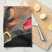 LINGE DE CUISINE CHEVAUX (Quart Plié)