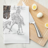 Linge De Cuisine Chevaux de contrainte collectés FEI (Quart Plié)