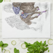 Linge De Cuisine Chevaux de course à la galopante (Plié)