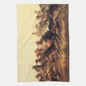 Linge De Cuisine Chevaux sauvages de course par James Walker (Vertical)