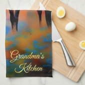 Linge De Cuisine Chevaux sauvages *personnalisez* (Quart Plié)