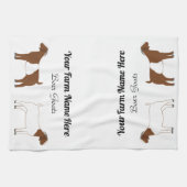 Linge De Cuisine Chèvre de garde personnalisée (Horizontal)
