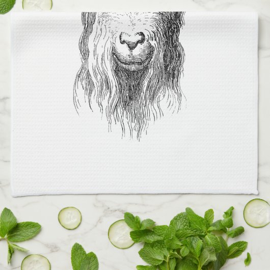 Linge De Cuisine Chèvre de hippie (Plié)