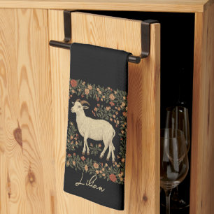 Linge De Cuisine Chèvre enchantée & Flore Folal Art Design