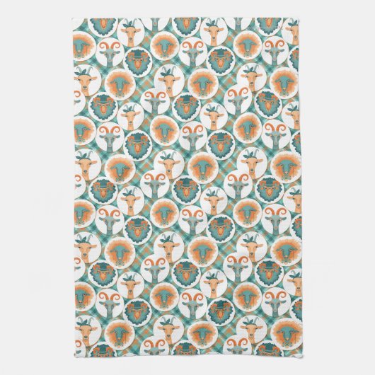 Linge De Cuisine Chèvres Hipster | par TotallyGoatally™ (Vertical)