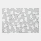 Linge De Cuisine Chèvres jouant - gris (Horizontal)