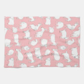 Linge De Cuisine Chèvres jouant - rose (Horizontal)