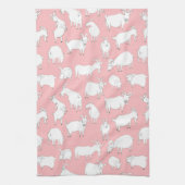 Linge De Cuisine Chèvres jouant - rose (Vertical)