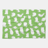 Linge De Cuisine Chèvres jouant - vert (Horizontal)