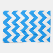 Linge De Cuisine Chevron bleu clair (Horizontal)