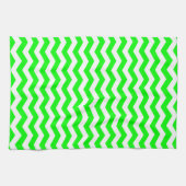 Linge De Cuisine Chevron de clé Lime Wave (Horizontal)