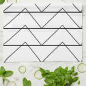Linge De Cuisine Chevron Géométrique rayé (Plié)
