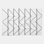 Linge De Cuisine Chevron Géométrique rayé (Horizontal)
