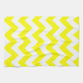 Linge De Cuisine Chevron jaune gras (Horizontal)