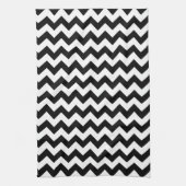Linge De Cuisine Chevron noir et blanc (Vertical)