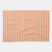 Linge De Cuisine Chevron orange (Horizontal)
