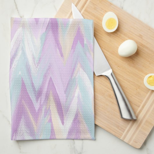 Linge De Cuisine Chevrons Abstraits (Quart Plié)