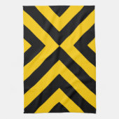 Linge De Cuisine Chevrons jaunes et noirs (Vertical)