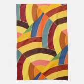 Linge De Cuisine chevrons multicolores chic et modernes (Vertical)