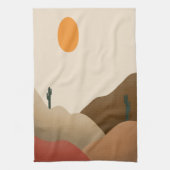 Linge De Cuisine Chic Boho Terracotta Desert Cactus (Vertical)