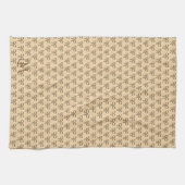 Linge De Cuisine Chic Bow Motif crème Beige (Horizontal)