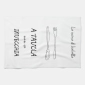 Linge De Cuisine Chic cuisine italienne cuillère citation fourche (Horizontal)