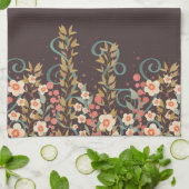 Linge De Cuisine Chic Élégant Design Joli Modèle Floral (Plié)