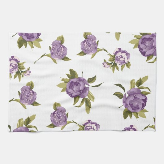Linge De Cuisine Chic minable de roses de lavande (Horizontal)