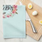 Linge De Cuisine Chic Mint Croyez en vos rêves Oiseau rose Floral (Quart Plié)
