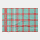 Linge De Cuisine Chic moderne vacances rouge & Turquoise Plaid (Horizontal)